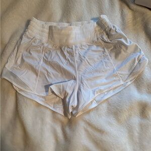 Lululemon Athletica White Athletic Shorts
